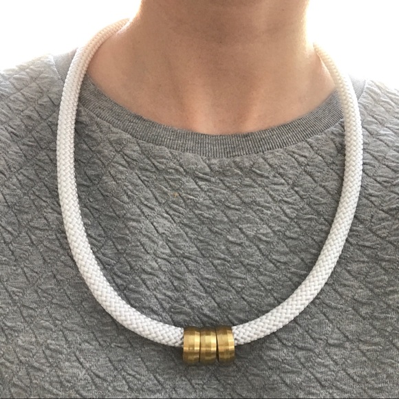 White rope necklace - Multiple ways to wear - Picture 2 of 15